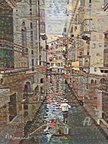 Arts numériques intitulée "2020-05-18 Venise" par Michel Normand, Œuvre d'art originale, Peinture numérique