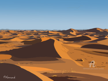 数字艺术 标题为“2020-09-29 dunes” 由Michel Normand, 原创艺术品, 数字油画