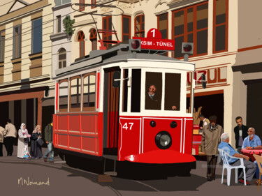Artes digitais intitulada "2021-02-07 Istanbul…" por Michel Normand, Obras de arte originais, Pintura digital