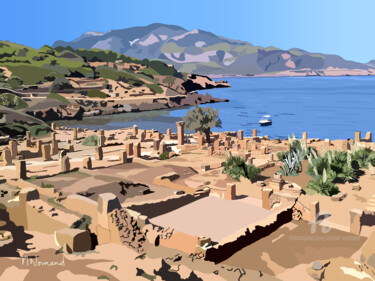 Arts numériques intitulée "2022-05-25 Algérie-…" par Michel Normand, Œuvre d'art originale, Peinture numérique