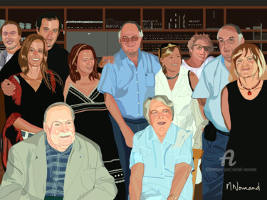Arte digital titulada "2023-08-07 Famille…" por Michel Normand, Obra de arte original, Pintura Digital