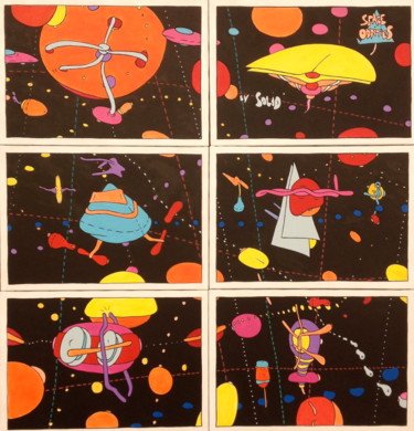 "Space Oddities" başlıklı Tablo Solid' tarafından, Orijinal sanat, Akrilik