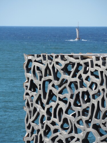 Fotografia zatytułowany „MUCEM sur Mer” autorstwa Michel Paulin, Oryginalna praca, Fotografia cyfrowa