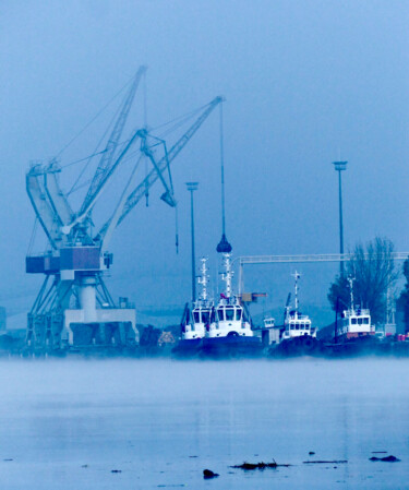 Fotografia intitulada "Quai des grues" por Michel Paulin, Obras de arte originais, Fotografia digital