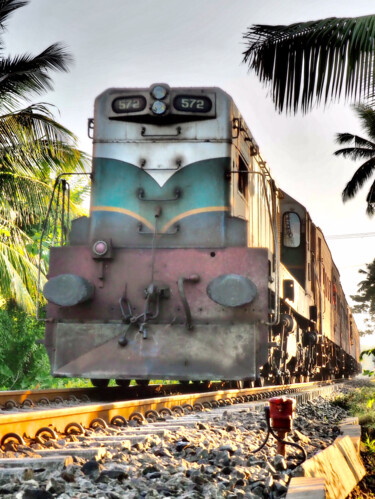 Photography titled "Train d’enfer" by Michel Paulin, Original Artwork, Digital Photography