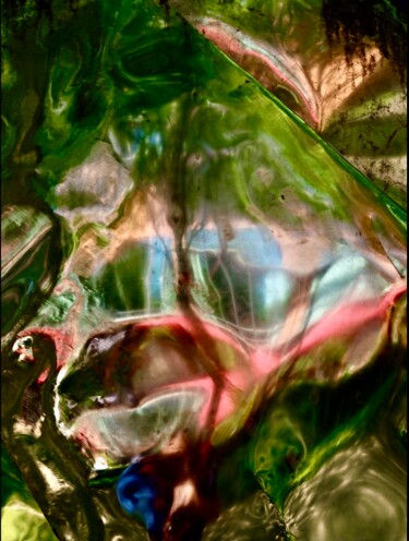Fotografía titulada "Abstraction métalli…" por Michel Paulin, Obra de arte original, Fotografía digital