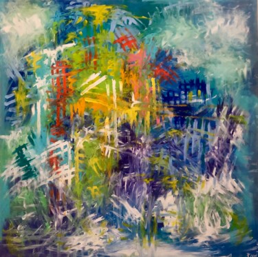 Painting titled "ABSTRACT 11 SEPTEMB…" by Michel Pawlak, Original Artwork, Acrylic