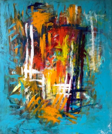 Painting titled "ABSTRACT SANS TITRE…" by Michel Pawlak, Original Artwork, Acrylic