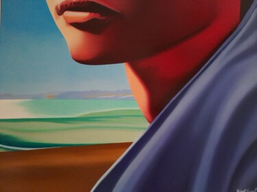 "Femme à la plage" başlıklı Tablo Michel Pezeril tarafından, Orijinal sanat, Petrol Ahşap Sedye çerçevesi üzerine monte edil…