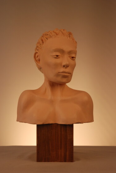 Rzeźba zatytułowany „Anne,dialogue intér…” autorstwa Michel Rieb, Oryginalna praca, Terakota