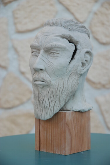 雕塑 标题为“Gunnar guerrier cel…” 由Michel Rieb, 原创艺术品, 粘土