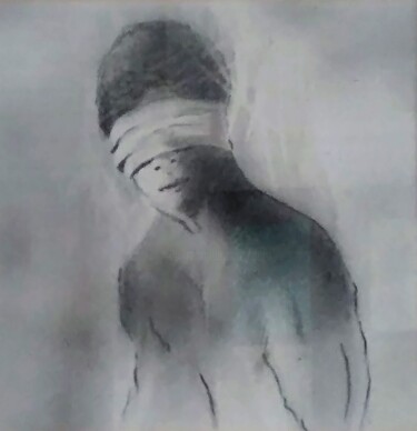 Картина под названием "Colamayar" - Michel Ruelle (Aéro), Подлинное произведение искусства, Древесный уголь