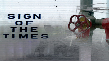 Printmaking titled "sign of the times o…" by Michel Tabanou, Original Artwork, Digital Print