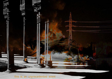 Incisioni, stampe intitolato "this is an unpreced…" da Michel Tabanou, Opera d'arte originale, Stampa digitale