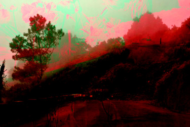 Digital Arts titled "driving on Californ…" by Michel Tabanou, Original Artwork, Digital Painting