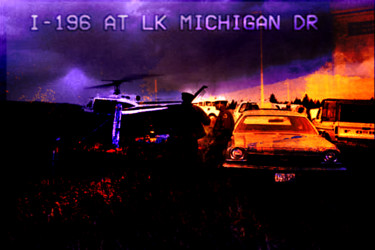 Digitale Kunst mit dem Titel "AT LK MICHIGAN DR.j…" von Michel Tabanou, Original-Kunstwerk, Digitale Malerei