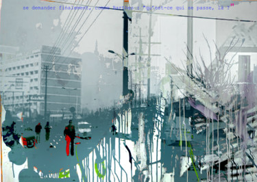 Digital Arts titled "se demander finalem…" by Michel Tabanou, Original Artwork, Digital Painting