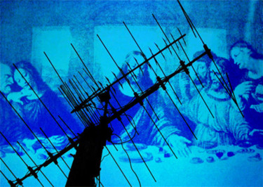 Arts numériques intitulée "Cène - une parabole" par Michel Tabanou, Œuvre d'art originale, Photo montage