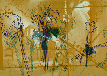 Digital Arts titled "ikebana" by Michel Tabanou, Original Artwork, Digital Painting