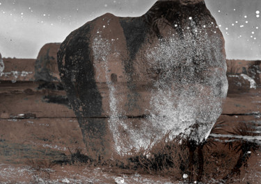 Digital Arts titled "neolithic wonder" by Michel Tabanou, Original Artwork, Photo Montage