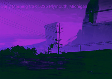 Digitale Kunst getiteld "early morning CSX 5…" door Michel Tabanou, Origineel Kunstwerk, Digitaal Schilderwerk