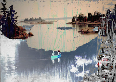 Arts numériques intitulée "je savais qu’avec u…" par Michel Tabanou, Œuvre d'art originale, Peinture numérique