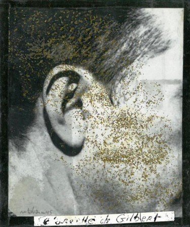 Peinture intitulée "l'oreille de GILBERT" par Michel Tabanou, Œuvre d'art originale, Pigments