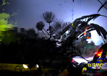 Цифровое искусство под названием "streets of San Fran…" - Michel Tabanou, Подлинное произведение искусства, Цифровая живопись