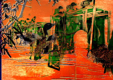 Digitale Kunst mit dem Titel "greco-japonaiserie" von Michel Tabanou, Original-Kunstwerk, Digitale Malerei