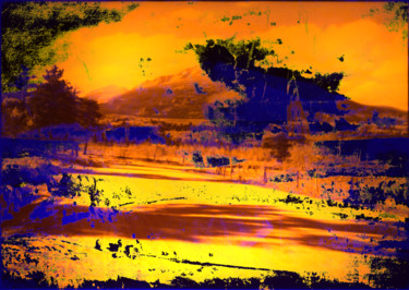 Digital Arts titled "Idaho sunrise" by Michel Tabanou, Original Artwork, Digital Painting