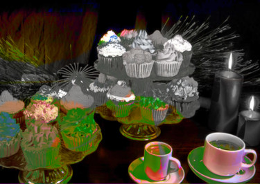 Цифровое искусство под названием "dessert" - Michel Tabanou, Подлинное произведение искусства, Цифровая живопись