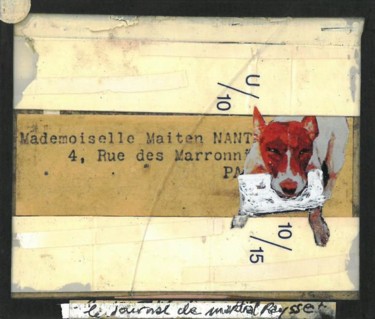 Painting titled "le journal de Marti…" by Michel Tabanou, Original Artwork, Acrylic