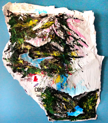 Pittura intitolato "Rockies Mountains L…" da Michel Tabanou, Opera d'arte originale, Acrilico