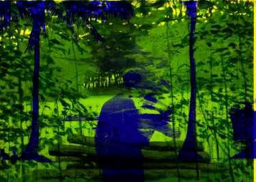 Digital Arts titled "he's lost his way" by Michel Tabanou, Original Artwork, Digital Painting
