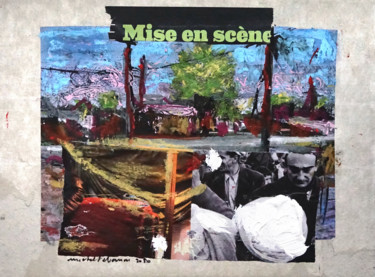 Painting titled "mise en scène" by Michel Tabanou, Original Artwork, Acrylic