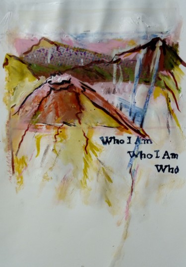 Peinture intitulée "WHO I AM WHO I AM W…" par Michel Tabanou, Œuvre d'art originale, Acrylique