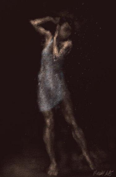 Digital Arts titled "audrey-j-0020-01" by Michel Thiery (By Daesyl arts), Original Artwork, Digital Painting