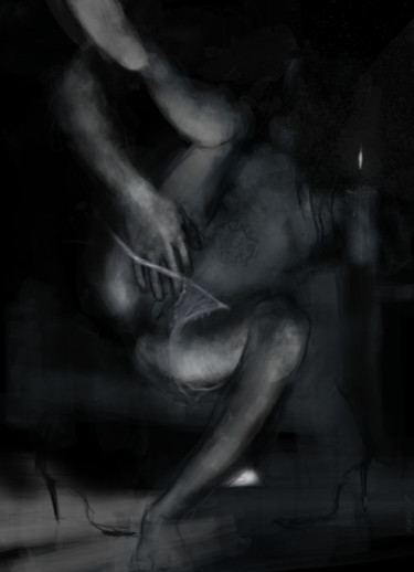 Arts numériques intitulée "L'amant mystérieux…" par Michel Thiery (By Daesyl arts), Œuvre d'art originale, Travail numérique…