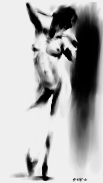 Digital Arts titled "Sumi dance series" by Michel Thiery (By Daesyl arts), Original Artwork, Digital Painting