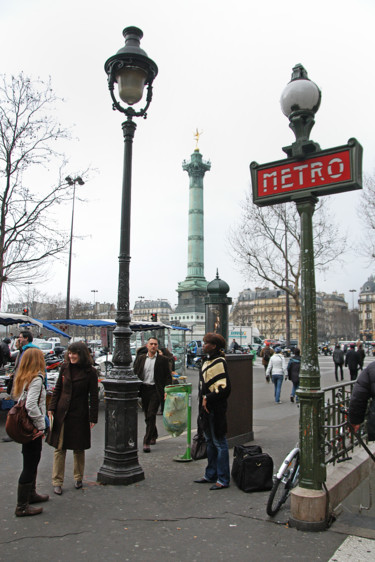 Photographie intitulée "Rendez-vous métro B…" par Michel Volle, Œuvre d'art originale