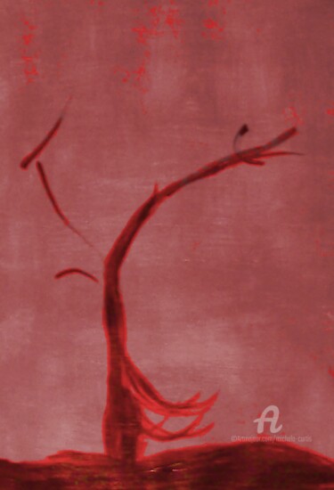 Malarstwo zatytułowany „Tree of Truth” autorstwa Michela Curtis, Oryginalna praca, Akryl