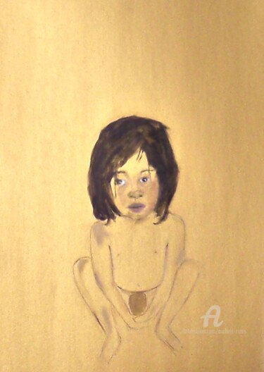 Peinture intitulée "Vulnerable" par Michela Curtis, Œuvre d'art originale, Huile