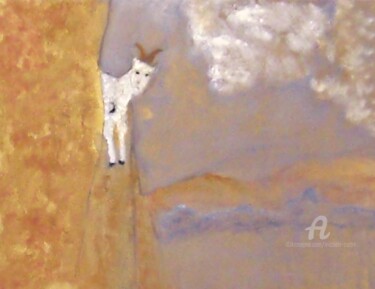 Painting titled "At The Top" by Michela Curtis, Original Artwork, Oil