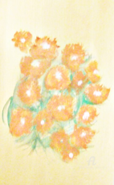 Ζωγραφική με τίτλο "The Sunflowers" από Michela Curtis, Αυθεντικά έργα τέχνης, Λάδι