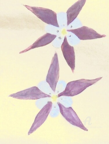 Malerei mit dem Titel "Floral Fantasy" von Michela Curtis, Original-Kunstwerk, Öl