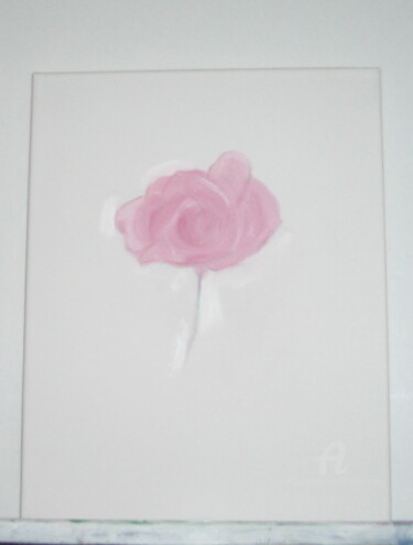 Painting titled "The Rose" by Michela Curtis, Original Artwork, Oil