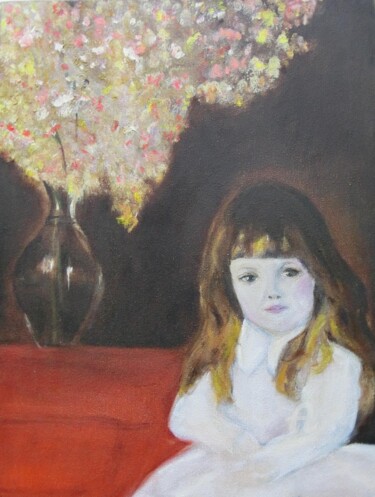 Painting titled "Little Queen" by Michela Curtis, Original Artwork, Oil