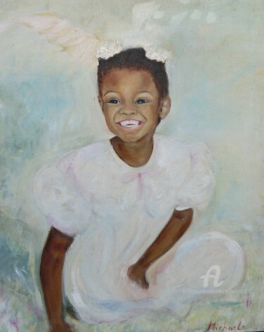 Painting titled "Tuesday's Child" by Michela Curtis, Original Artwork, Oil