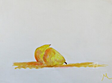 Malerei mit dem Titel "Pomes D'Anjou - D'A…" von Michela Curtis, Original-Kunstwerk, Pastell Auf Andere starre Platte montie…