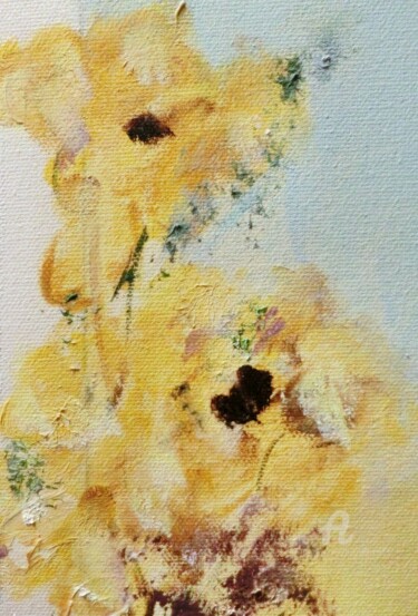 Painting titled "Blooms" by Michela Curtis, Original Artwork, Oil